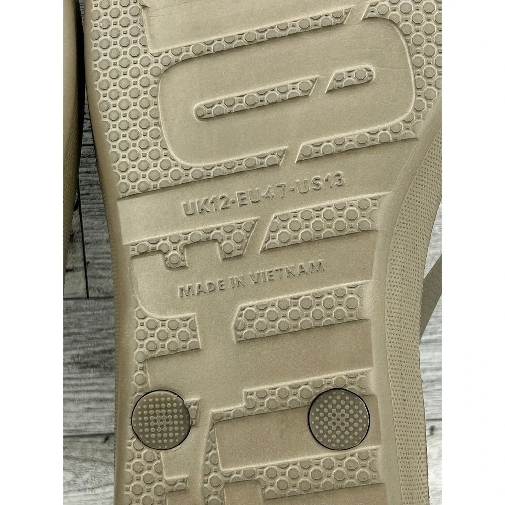 FitFlop iQushion Ergonomic Flip Flops Tan Brown Men Size 13 US‎ 47 EU 12 UK